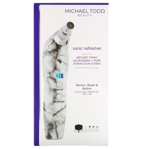 Michael Todd Beauty, Soniclear Petite, Antimicrobial Sonic Skin Cleansing System, White Marble, 5 Piece Kit Review