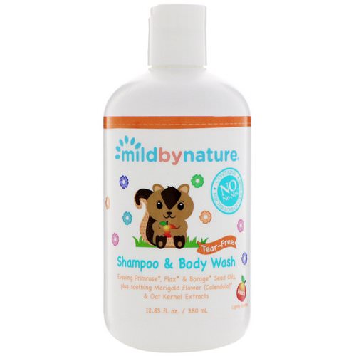 Mild By Nature, Tear-Free Baby Shampoo & Body Wash, Peach, 12.85 fl oz (380 ml) Review