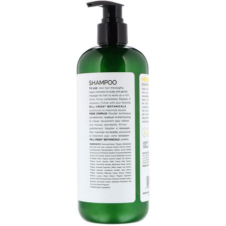 Schampo, Hårvård, Bad: Mill Creek Botanicals, Henna Shampoo, Enhancing Formula, 14 fl oz (414 ml)