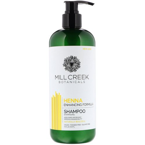Mill Creek Botanicals, Henna Shampoo, Enhancing Formula, 14 fl oz (414 ml) Review