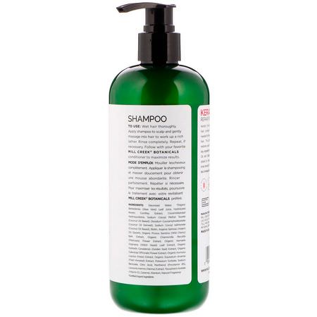 Schampo, Hårvård, Bad: Mill Creek Botanicals, Keratin Shampoo, Repair Formula, 14 fl oz (414 ml)