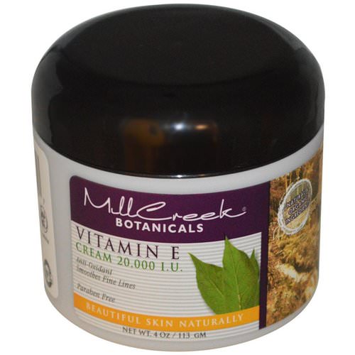 Mill Creek Botanicals, Vitamin E Cream, 20,000 IU, 4 oz (113 g) Review