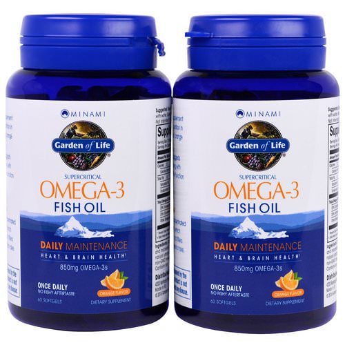 Minami Nutrition, Supercritical, Omega-3 Fish Oil, 850 mg, Orange Flavor, 120 Softgels Each Review
