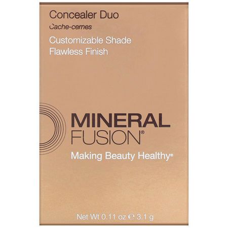 Concealer, Face, Makeup, Beauty: Mineral Fusion, Concealer Duo, Warm, 0.11 oz (3.1 g)