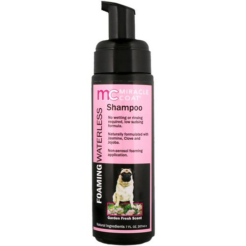Miracle Care, Miracle Coat, Foaming Waterless Shampoo, For Dogs, Garden Fresh Scent, 7 fl oz (207 ml) Review