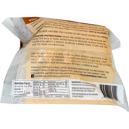 Bröd, Säd, Ris, Pasta: Miracle Noodle, Miracle Rice, 8 oz (227 g)
