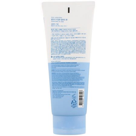 Rengöringsmedel, Ansikts Tvätt, K-Beauty Cleanse, Skrubba: Missha, Super Aqua Ultra Hyalon Foaming Cleanser, 6.76 fl oz (200 ml)