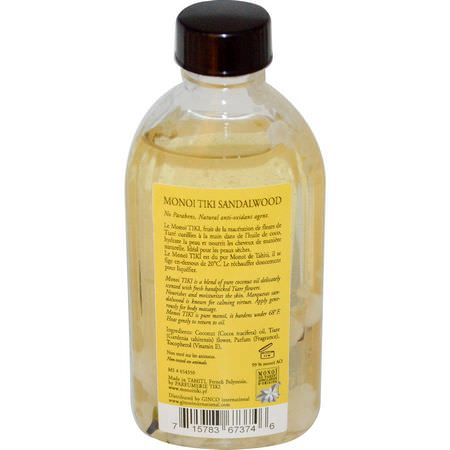 Coconut Skin Care, Beauty: Monoi Tiare Tahiti, Coconut Oil, Sandalwood, 4 fl oz (120 ml)