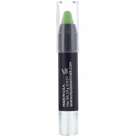 Läppstift, Läppar, Smink: MOODmatcher, Twist Stick, Lip Color, Green, 0.10 oz (2.9 g)