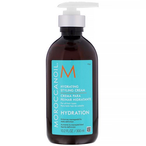 Moroccanoil, Hydrating Styling Cream, Hydration, 10.2 fl oz (300 ml) Review