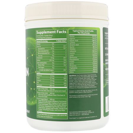 Växtbaserat, Växtbaserat Protein, Sportnäring: MRM, Nutrition, Veggie Protein with Superfoods, Vanilla, 1.26 lb (570 g)