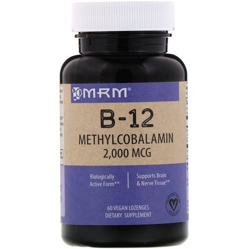 MRM, B-12, Methylcobalamin, 2,000 mcg, 60 Vegan Lozenges Review