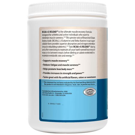 MRM BCAA L-Glutamine - L-Glutamin, Bcaa, Aminosyror, Kosttillskott