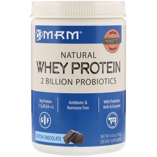MRM, Natural Whey Protein, Dutch Chocolate, 4.6 oz (130 g) Review