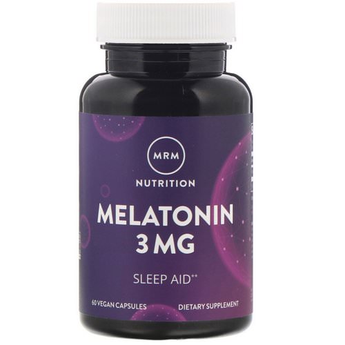 MRM, Nutrition, Melatonin, 3 mg, 60 Vegan Capsules Review