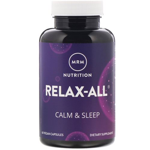 MRM, Relax-All, Calm & Sleep, 60 Vegan Capsules Review