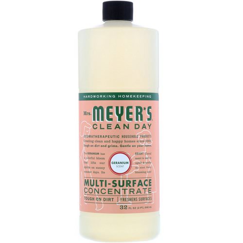 Mrs. Meyers Clean Day, Multi-Surface Concentrate, Geranium, 32 fl oz (946 ml) Review