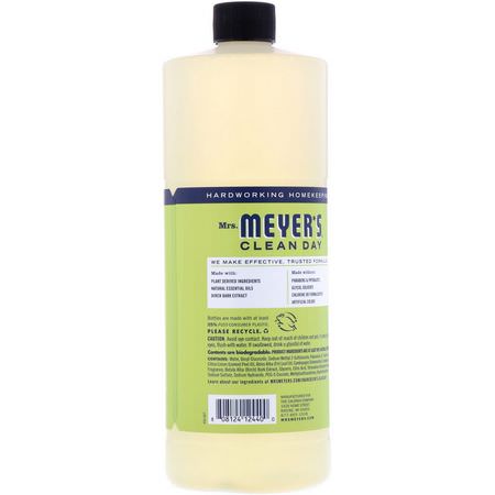Ytstädare, Hushåll, Städning, Hem: Mrs. Meyers Clean Day, Multi-Surface Concentrate, Lemon Verbena Scent, 32 fl oz (946 ml)
