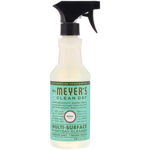 Mrs. Meyers Clean Day, Multi-Surface Everyday Cleaner, Basil Scent, 16 fl oz (473 ml) Review