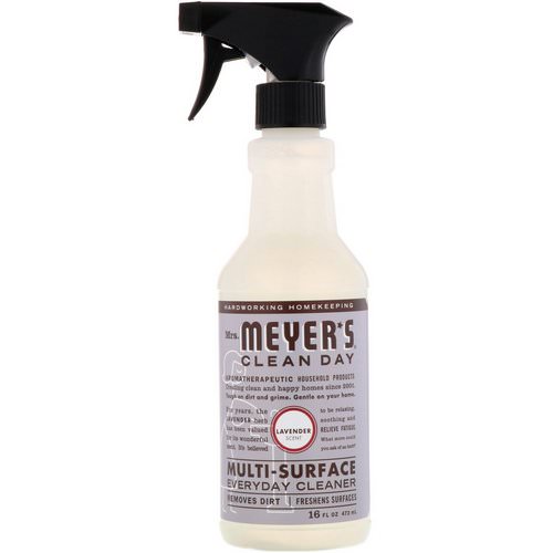 Mrs. Meyers Clean Day, Multi-Surface Everyday Cleaner, Lavender Scent, 16 fl oz (473 ml) Review