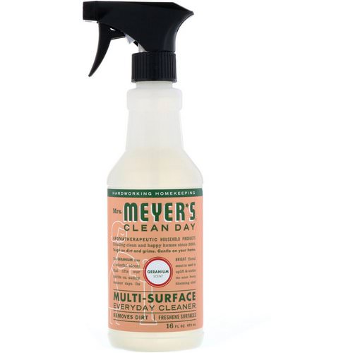 Mrs. Meyers Clean Day, Muti-Surface Everyday Cleaner, Geranium Scent, 16 fl oz (473 ml) Review