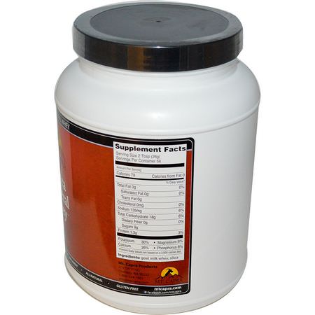Getprotein, Djurprotein, Sportnäring: Mt. Capra, Capra Mineral Whey, 3.17 lbs (1440 g)
