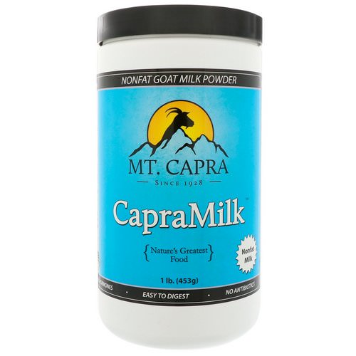 Mt. Capra, CapraMilk, Non-Fat Goat Milk Powder, 1 lb (453 g) Review