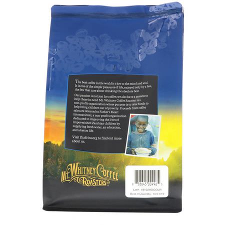 Medium Stekt, Kaffe: Mt. Whitney Coffee Roasters, Organic Colombia Monte Sierra, Medium Roast Ground Coffee, 12 oz (340 g)