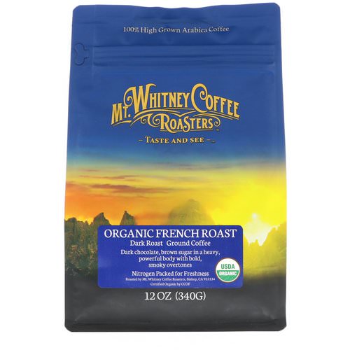Mt. Whitney Coffee Roasters, Organic French Roast, Dark Roast, Ground Coffee, 12 oz (340 g) Review