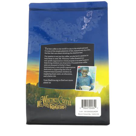 Medium Stekt, Kaffe: Mt. Whitney Coffee Roasters, Organic Guatemala Adiesto, Medium Roast, Whole Bean Coffee, 12 oz (340 g)