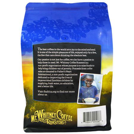 Mörk Stekt, Kaffe: Mt. Whitney Coffee Roasters, Organic Mammoth Espresso, Dark Roast, Whole Bean Coffee, 12 oz (340 g)