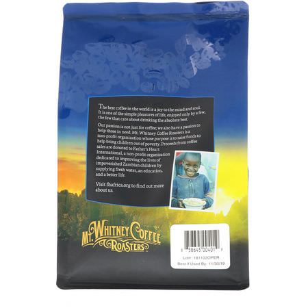 Medium Stekt, Kaffe: Mt. Whitney Coffee Roasters, Organic Peru, Medium Roast, Ground Coffee, 12 oz (340 g)