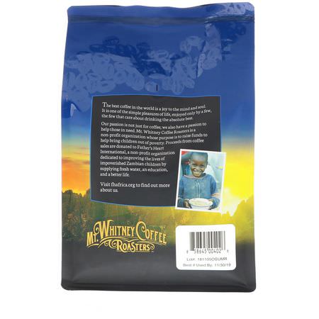 Mörk Stekt, Kaffe: Mt. Whitney Coffee Roasters, Organic Sumatra Gayo Mountain, Medium Plus Roast, Whole Bean Coffee, 12 oz (340 g)