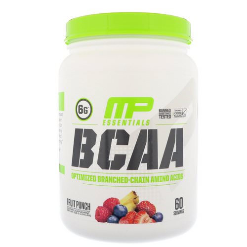 MusclePharm, BCAA Essentials, Fruit Punch, 1.14 lbs (516 g) Review