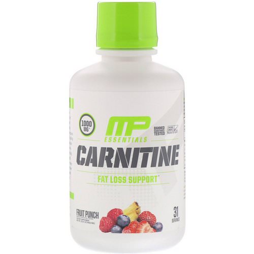 MusclePharm, Carnitine, Fat Loss Support, Fruit Punch, 1000 mg, 15.5 fl oz (458.8 ml) Review