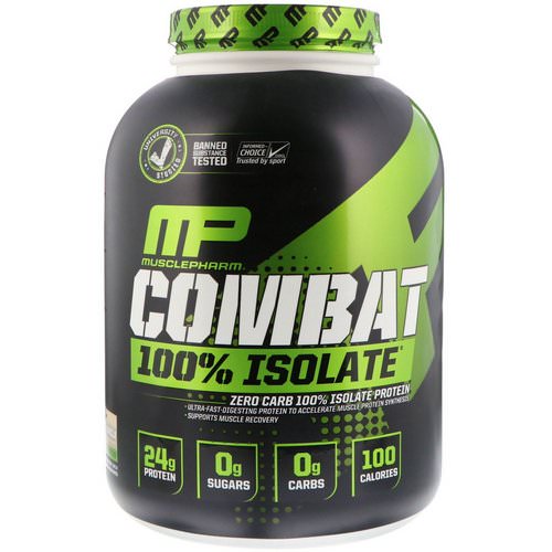 MusclePharm, Combat 100% Isolate Protein, Vanilla, 5 lb (2268 g) Review