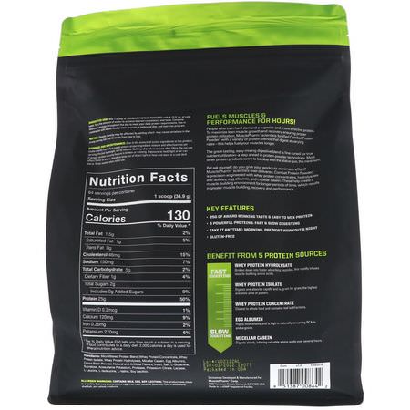 Protein, Sportsnäring: MusclePharm, Combat Protein Powder, Chocolate Milk, 5 lb (2268 g)