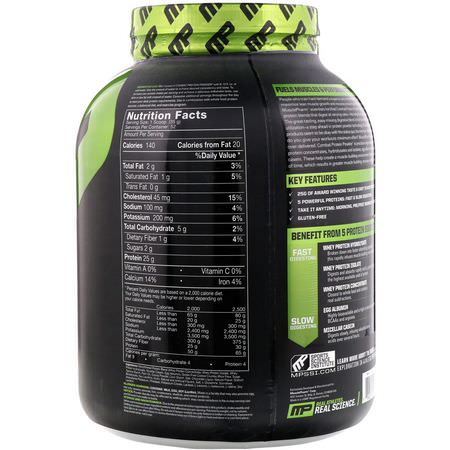 Protein, Idrottsnäring: MusclePharm, Combat Protein Powder, Cookies 'N' Cream, 4 lbs (1814 g)