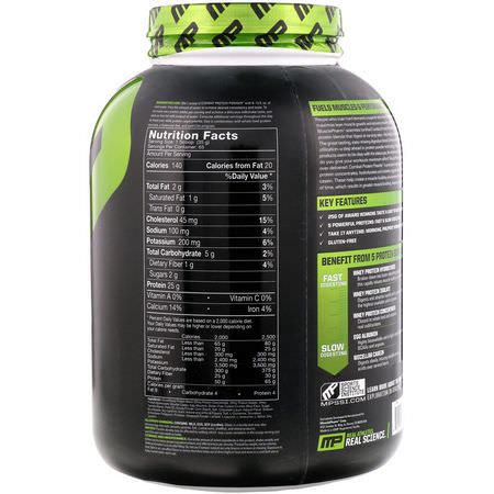 Protein, Idrottsnäring: MusclePharm, Combat Protein Powder, Cookies 'N' Cream, 5 lbs (2275 g)