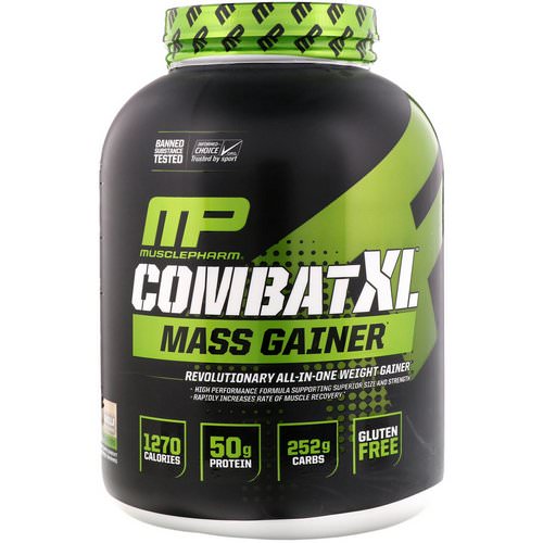 MusclePharm, Combat XL Mass Gainer, Vanilla, 6 lbs (2722 g) Review