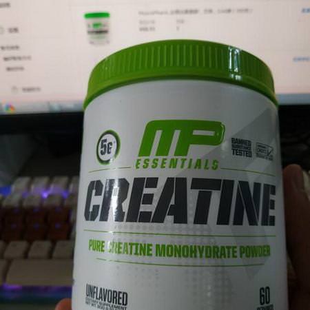 MusclePharm Creatine Monohydrate - Kreatinmonohydrat, Kreatin, Muskelbyggare, Idrottsnäring