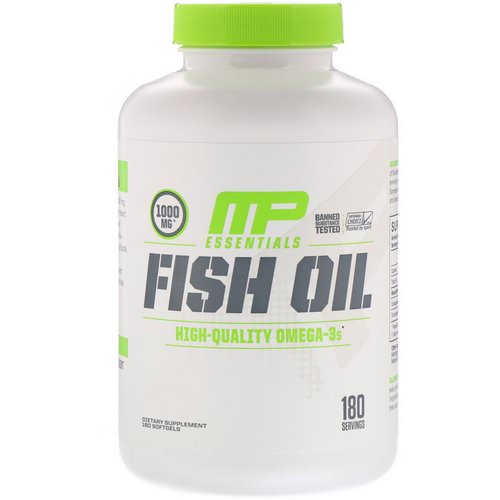 MusclePharm, Essentials, Fish Oil, 180 Softgels Review
