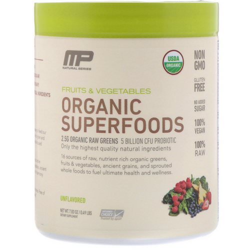 MusclePharm, Organic Superfoods, Unflavored, 7.83 oz Review