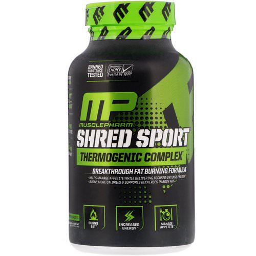MusclePharm, Shred Sport, Thermogenic Complex, 60 Capsules Review