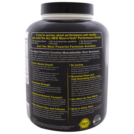 Muscletech Creatine Blends Carbohydrate Powders - Kolhydratpulver, Återhämtning Efter Träning, Kreatin, Muskelbyggare