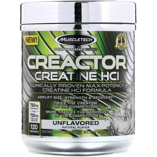 Muscletech, Creactor, Creatine Formula, Unflavored, 8.29 oz (235 g) Review