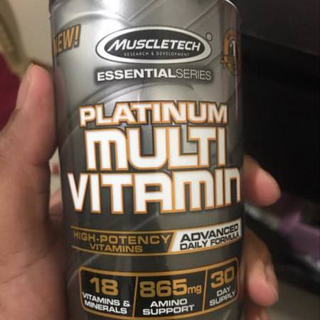 Muscletech, Essential Series, Platinum Multi Vitamin, 90 Tablets