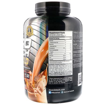 Vassleprotein, Idrottsnäring: Muscletech, Nitro Tech 100% Whey Gold, Chocolate Peanut Butter, 5.54 lbs (2.51 kg)