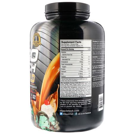 Vassleprotein, Idrottsnäring: Muscletech, Nitro Tech, 100% Whey Gold, Mint Chocolate Chip Sundae, 5.50 lbs (2.49 kg)