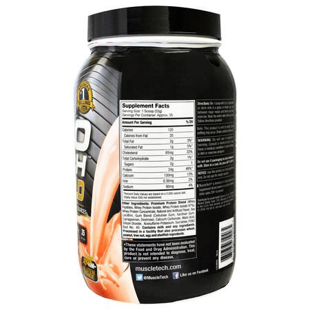 Vassleprotein, Idrottsnäring: Muscletech, Nitro Tech, 100% Whey Gold, Strawberry, 2.20 lbs (999 g)